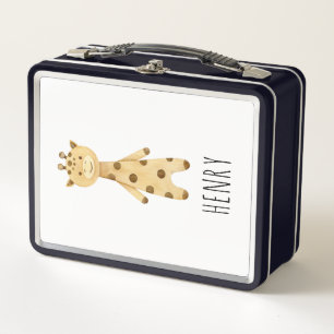 Lunch Box Giraffe monogramme. mignon moderne