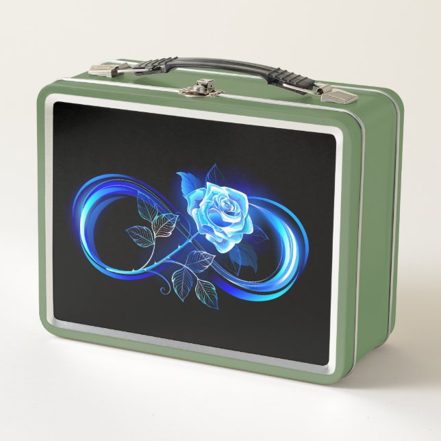 Lunch Box Glowing infinity with blue rose (Devant)