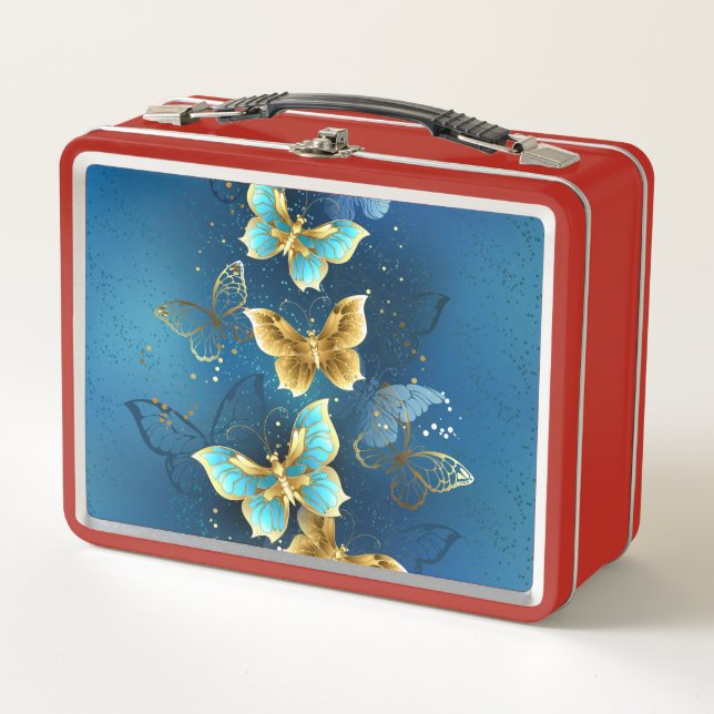 Lunch Box Golden butterflies (Devant)