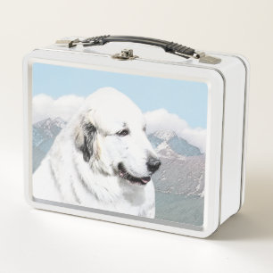 Lunch Box Grande peinture pyrénéenne - Art original du chi