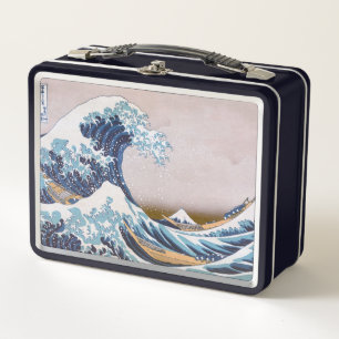 Lunch Box Grande vague du tsunami Kanagawa Japon par Hokusai