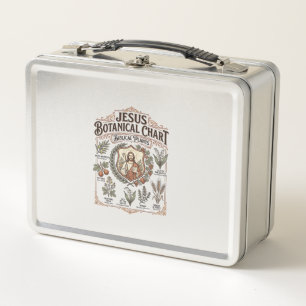 Lunch Box Graphique botanique de Jésus Plantes bibliques Jés