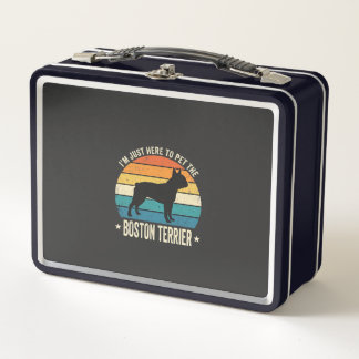 Lunch Box Graphique Rétro pour Amateur de Boston Terrier_1