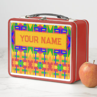 Lunch Box Graphisme inspiré de l'art vintage de votre nom