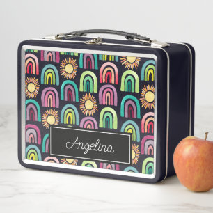 Lunch Box Gras Rainbows et soleils Motifs enfants retour à l