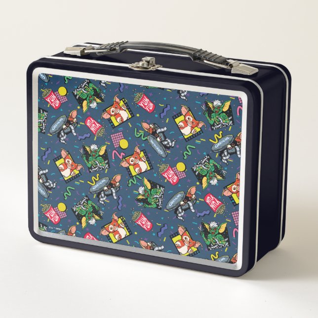 Lunch Box Gremlins™ 80's Retrowave Pattern (Devant)