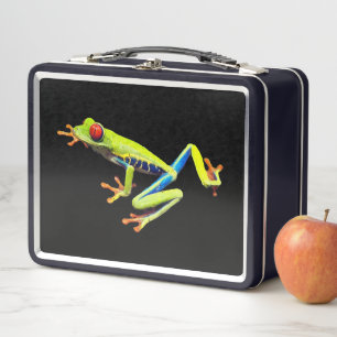 Lunch Box Grenouille peinte aux yeux rouges