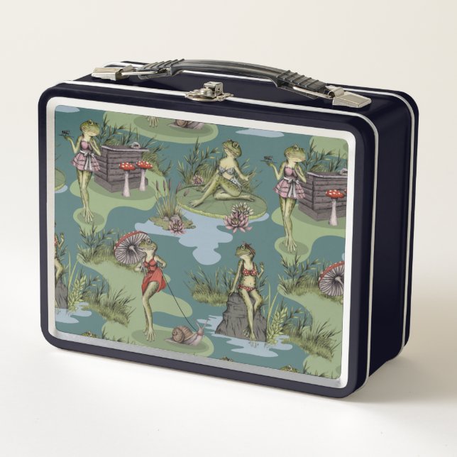 Lunch Box Grenouilles vintages (Devant)