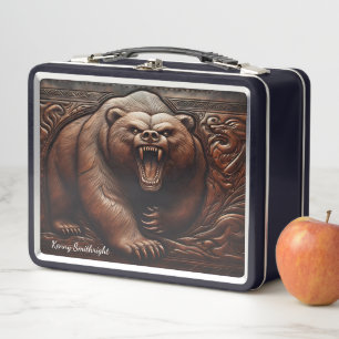 Lunch Box Grizzly embarqué : résistance en cuir