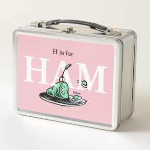 Lunch Box "H pour JAMBON" Conception de l'alphabet