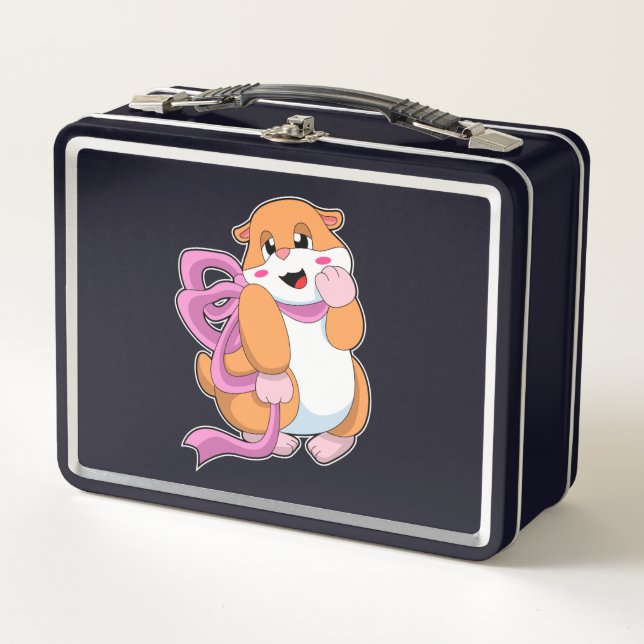 Lunch Box Hamster avec ruban (Devant)