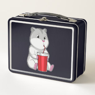 Lunch Box Hamster with Mug & Drinking straw