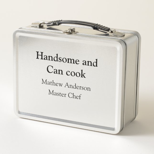Lunch Box Handsome et peut cuisiner ajouter nom maître chef  (Devant)