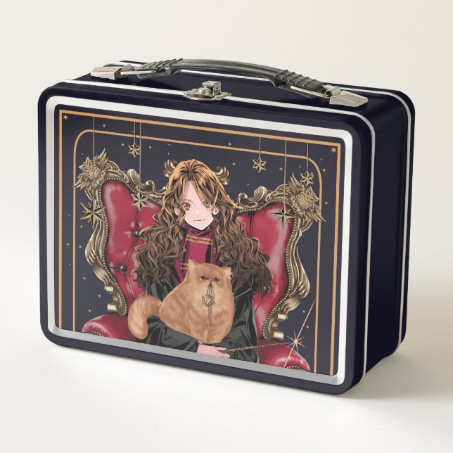 Lunch Box HARRY POTTER™ | Anime Hermione Granger assise (Devant)