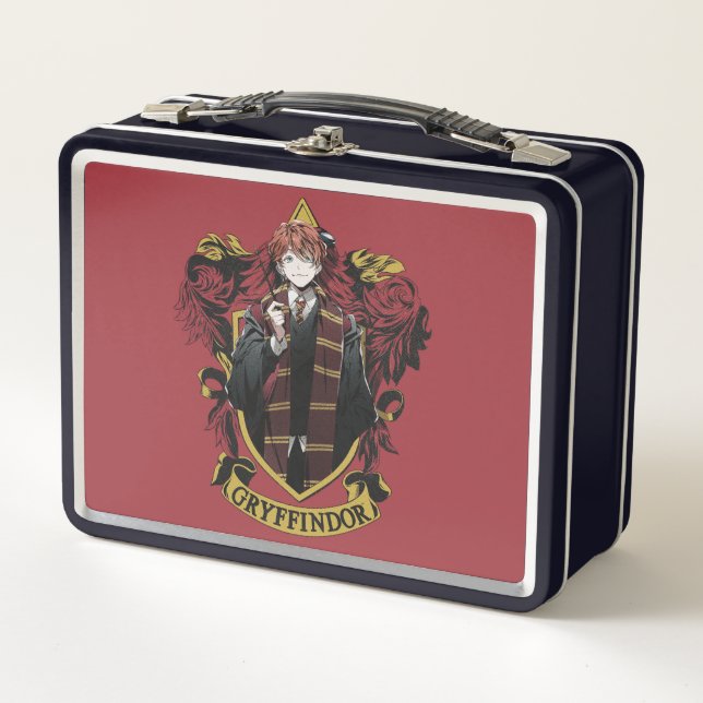 Lunch Box HARRY POTTER™ | Anime Ron Weasley House Crest (Devant)