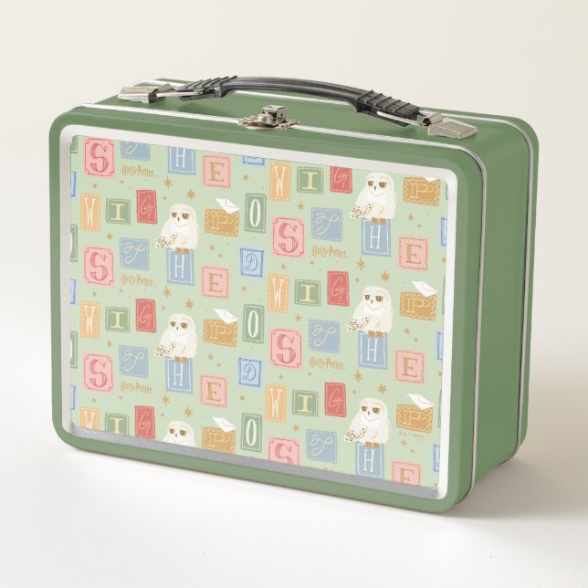 Lunch Box Hedwig Post Letter Block Pattern (Devant)