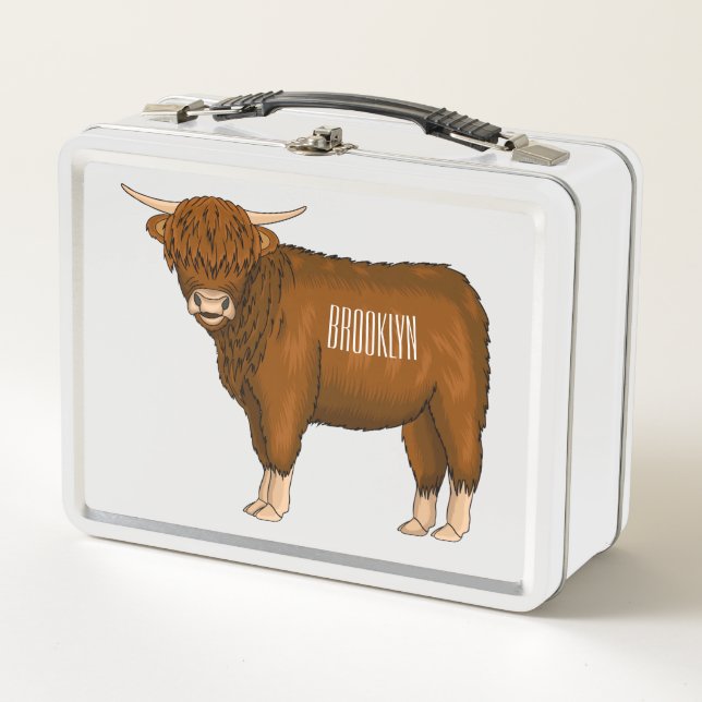 Lunch Box Highland cow (Devant)