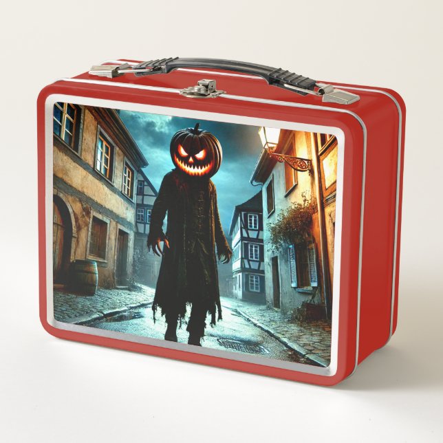 Lunch Box Homme Citrouille effrayant (Devant)