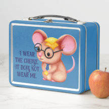 Homme Fromage Poilu Souris Cravate Lunettes Intell