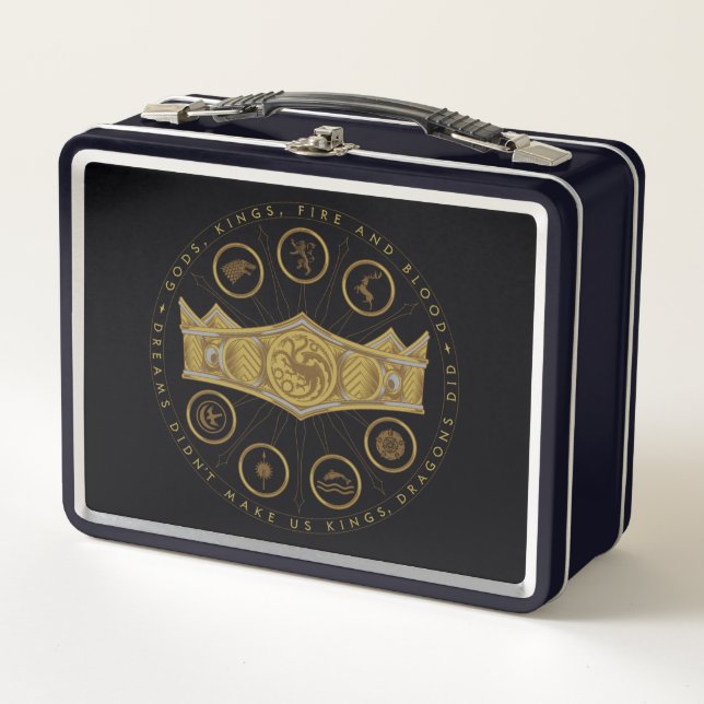 Lunch Box HOUSE of the Dragon | Seven Kingdoms Crown Graphic (Devant)