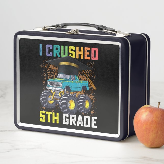 Lunch Box I Crushed 5e grade Monster Truck Graduation (En situation)