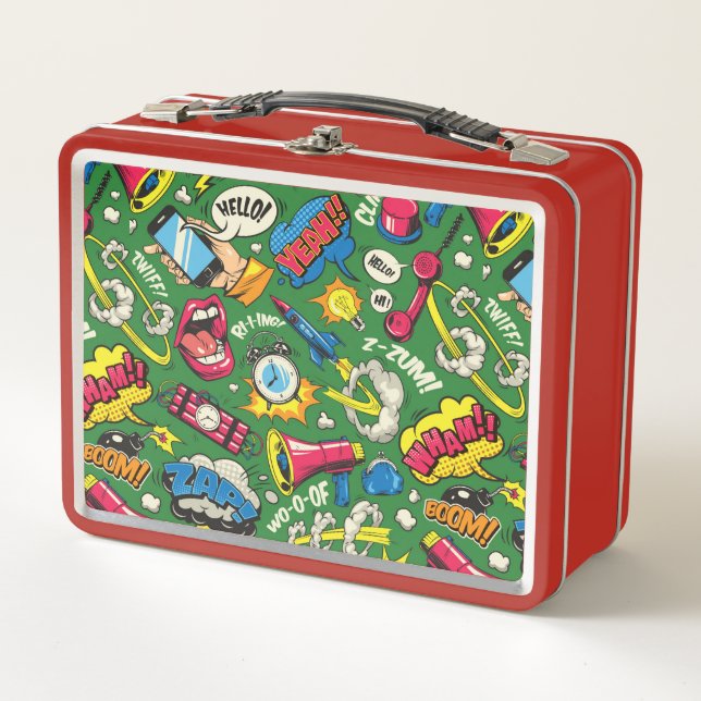Lunch Box Ibrant Retro Comic Pop Art (Devant)