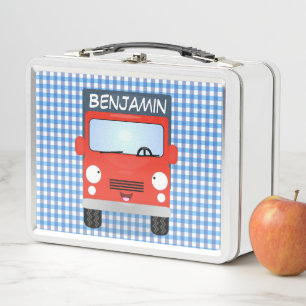 Lunch Box Illustration de camion de livraison rouge mignon e