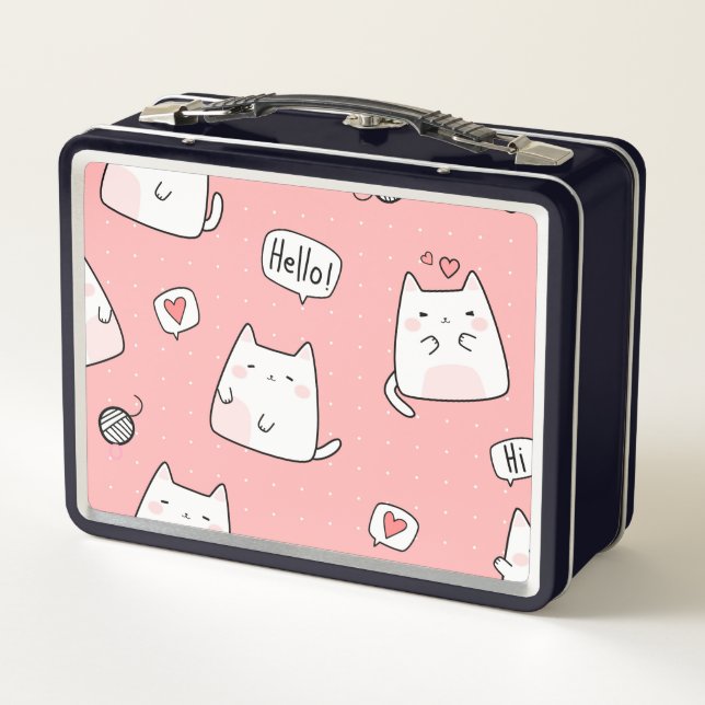 Lunch Box Illustration de chats (Dos)