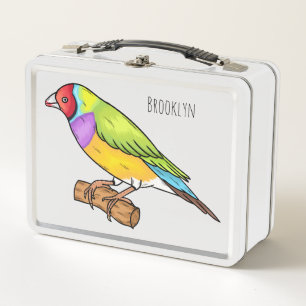 Lunch Box illustration de dessin animé d'oiseau pinson de Go