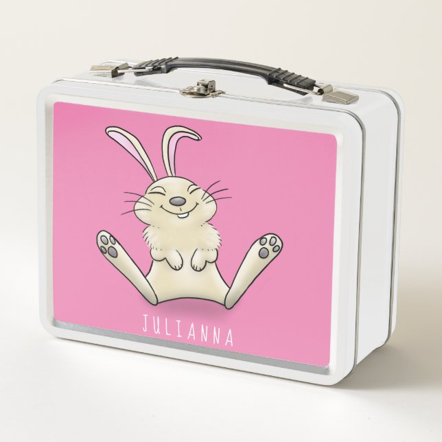 Lunch Box Illustration de dessin de lapin lapin mou (Devant)