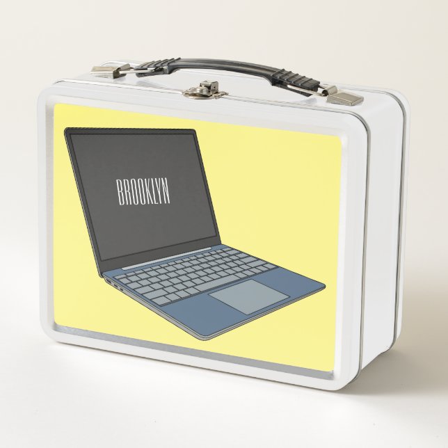 Lunch Box Illustration de dessin sur ordinateur portable (Devant)