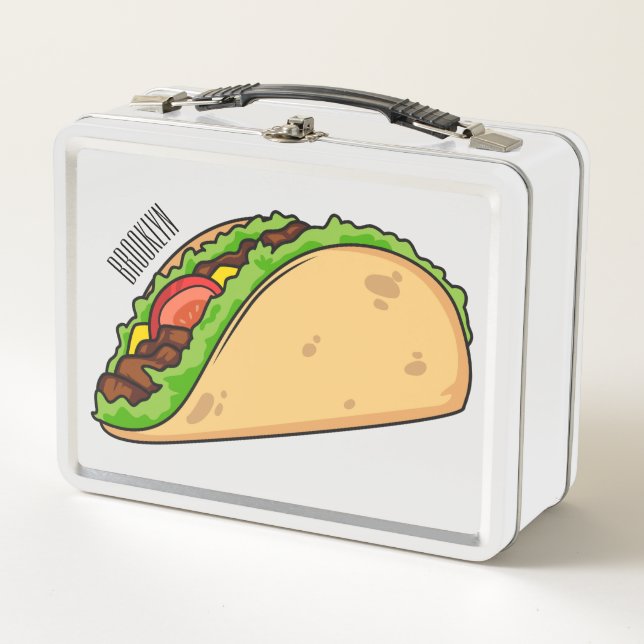 Lunch Box Illustration de dessin sur Taco (Devant)