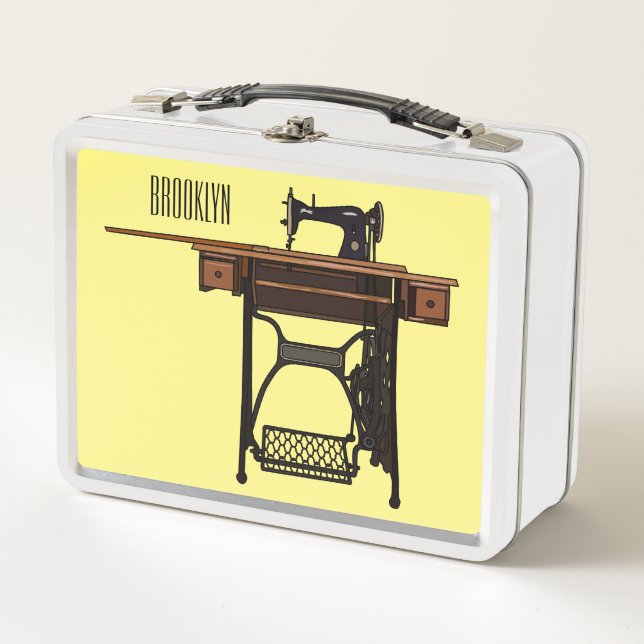 Lunch Box Illustration de la machine à coudre (Devant)