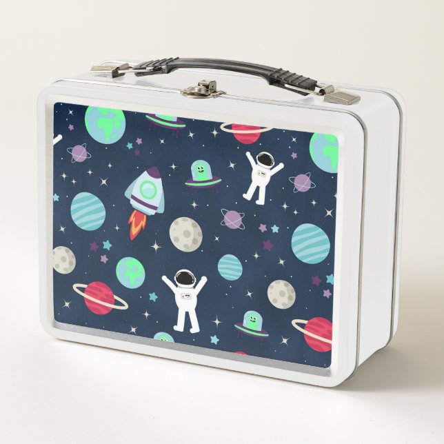 Lunch Box illustration de motif spatial (Devant)