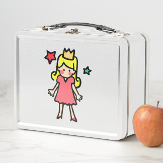 Lunch Box Illustration de style crayon de petite princesse