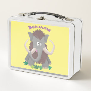 Lunch Box Illustration drôle de mammouth laineux