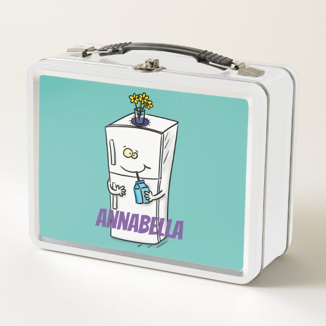 Lunch Box Illustration drôle de réfrigérateur (Devant)
