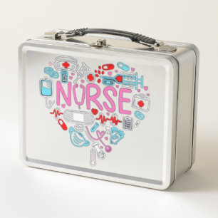 Lunch Box Illustration du coeur de l'infirmière