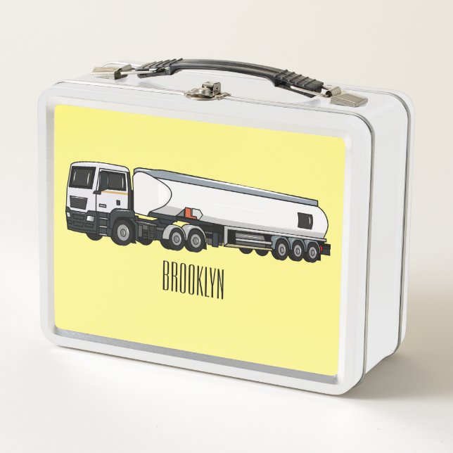 Lunch Box Illustration du transport de carburant par camion- (Devant)