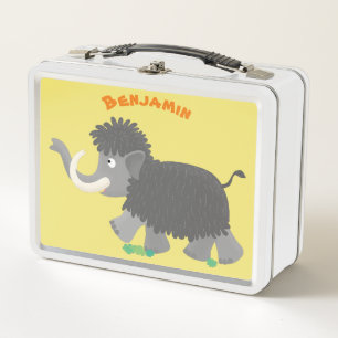 Lunch Box Illustration d'un mammouth laineux mou