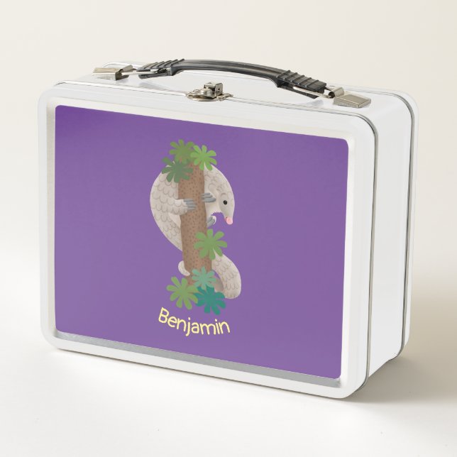 Lunch Box Illustration d'une anteure de pangolin mignonne (Devant)