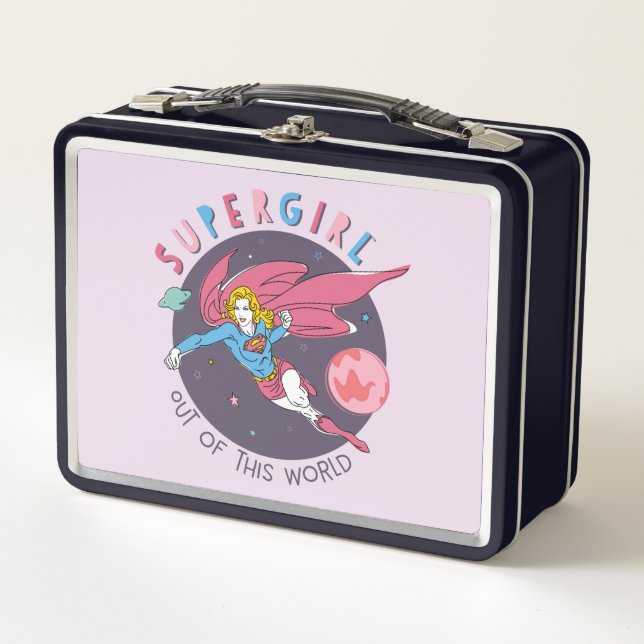 Lunch Box Illustration Supergirl volant vers le haut (Devant)