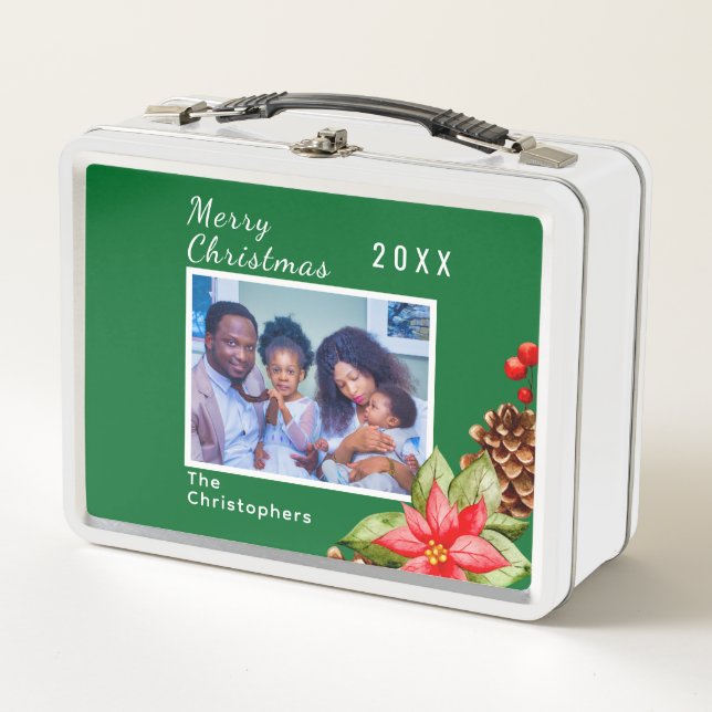 Lunch Box Image de famille de vacances personnalisées en rou (Devant)