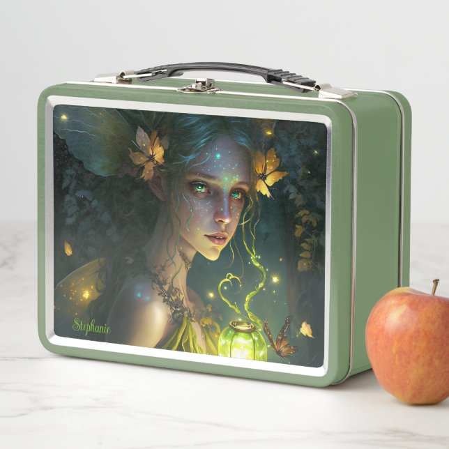 Lunch Box Imaginaire Belle forêt verte Fée (En situation)