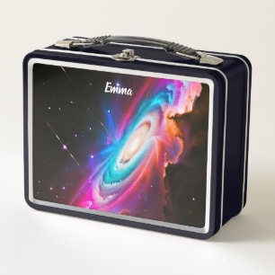Lunch Box Imaginaire céleste Trou noir Nom personnalisé Scri