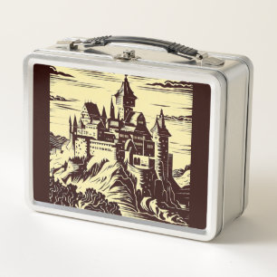 Lunch Box Imaginaire Château médiéval - Style boisé japonais