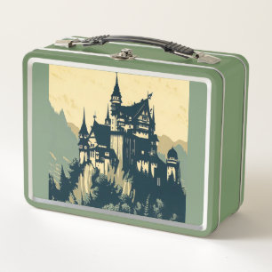 Lunch Box Imaginaire Château médiéval - Style boisé japonais
