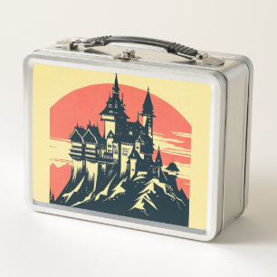 Lunch Box Imaginaire Château médiéval - Style boisé japonais