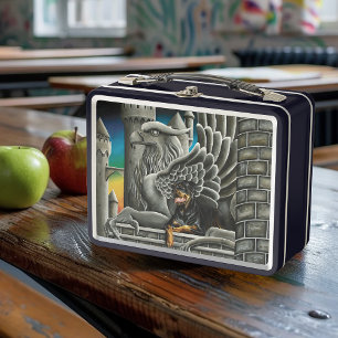 Lunch Box Imaginaire Rottweiler Chien Gargoyle