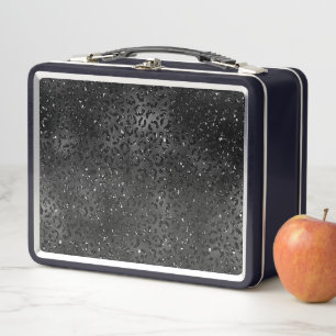 Lunch Box Impression de motif de peau de léopard guépard noi